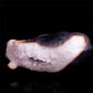 8" Druzy Agate Crystal Hippo Figurine Quartz Animal Carvings