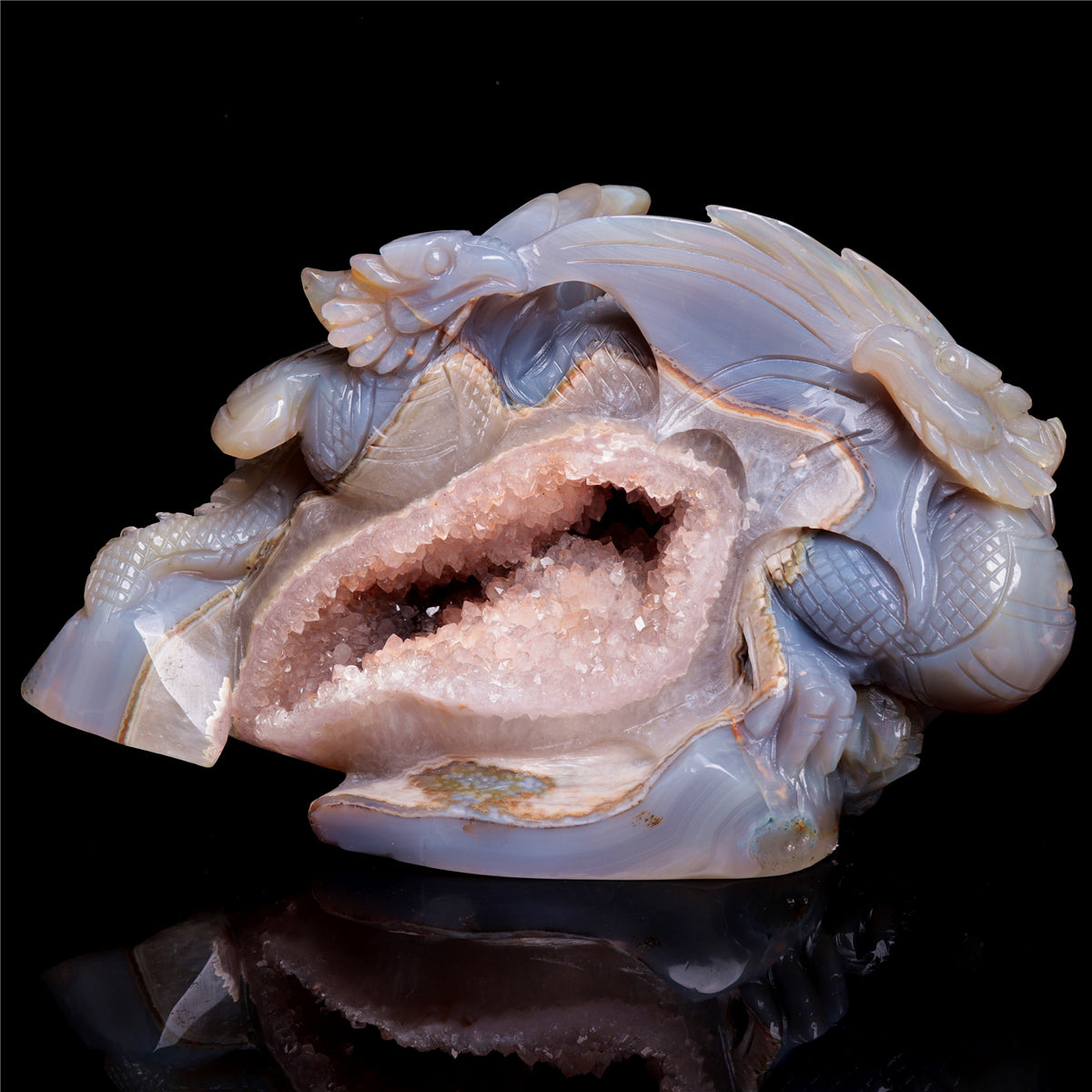 druzy agate dragon