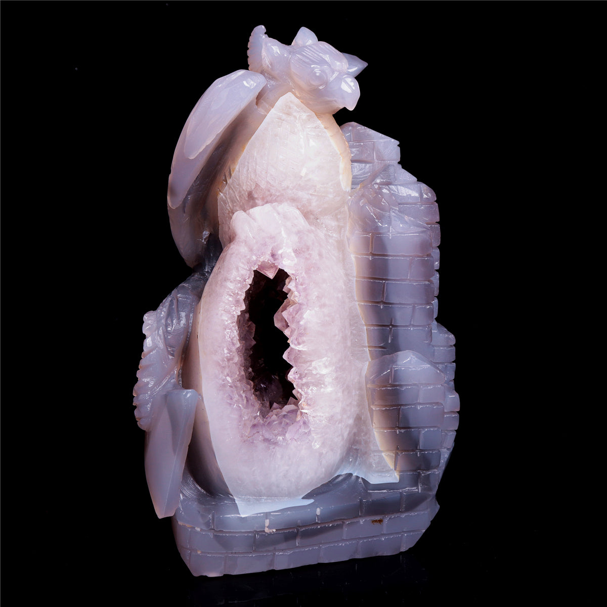 druzy agate dragon