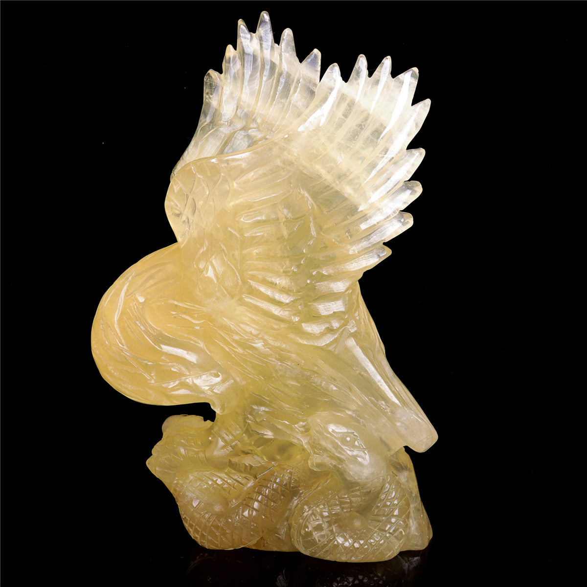 crystal eagle figurine