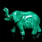 4" Malachite Crystal Elephant Figurine Quartz Animal Carvings