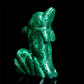 4" Malachite Crystal Dolphin Figurine Quartz Animal Carvings