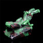 4" Ruby Zoisite Hand Carved Crystal Mantis Figurine
