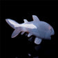 7.5" Druzy Agate Crystal Shark Figurine Quartz Animal Carvings