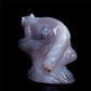 3.5" Druzy Agate Crystal Squirrel Figurine Quartz Animal Carvings
