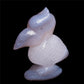 3.5" Druzy Agate Crystal Bird Figurine Quartz Animal Carvings