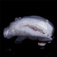 4.5" Druzy Agate Crystal Hippo Figurine Quartz Animal Carvings