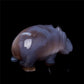 4.5" Druzy Agate Crystal Hippo Figurine Quartz Animal Carvings