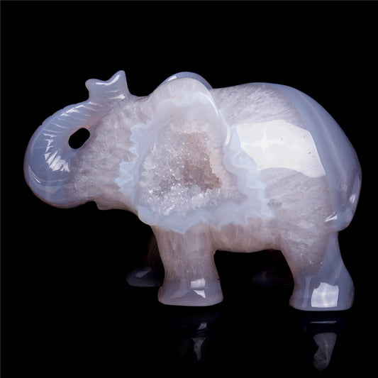druzy agate elephant