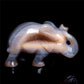 3.5" Druzy Agate Crystal Elephant Figurine Quartz Animal Carvings