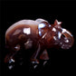 5" Druzy Agate Crystal Elephant Figurine Quartz Animal Carvings