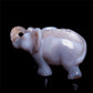 3.5" Druzy Agate Crystal Elephant Figurine Quartz Animal Carvings