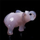 3.5" Druzy Agate Crystal Elephant Figurine Quartz Animal Carvings