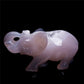 3.5" Druzy Agate Crystal Elephant Figurine Quartz Animal Carvings