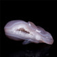 3.5" Druzy Agate Crystal Elephant Figurine Quartz Animal Carvings