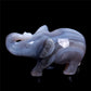 3.5" Druzy Agate Crystal Elephant Figurine Quartz Animal Carvings
