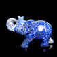 3.5" Lapis lazuli Crystal Elephant Figurine Quartz Animal Carvings