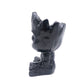 Carved Black Obsidian Crystal Groot Sculpture Healing Decorate Gift
