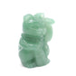 Carved Natural Green Aventurine Crystal Lucky cat Statue Decorate Gift
