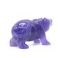 Hand Carved Fluorite Bear Statue Crystal quartz Healing