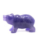 Hand Carved Fluorite Bear Statue Crystal quartz Healing