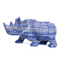 9.5" HandCarved Lapis Lazuli  Rhino Crystal Healing Quartz Reiki Decorate Gift