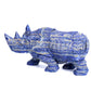 9.5" HandCarved Lapis Lazuli  Rhino Crystal Healing Quartz Reiki Decorate Gift