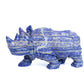9.5" HandCarved Lapis Lazuli  Rhino Crystal Healing Quartz Reiki Decorate Gift
