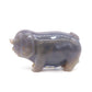 5.5" Hand Carved Druzy Agate Pig Sculpture Crystal Animal Carving Quartz Healing