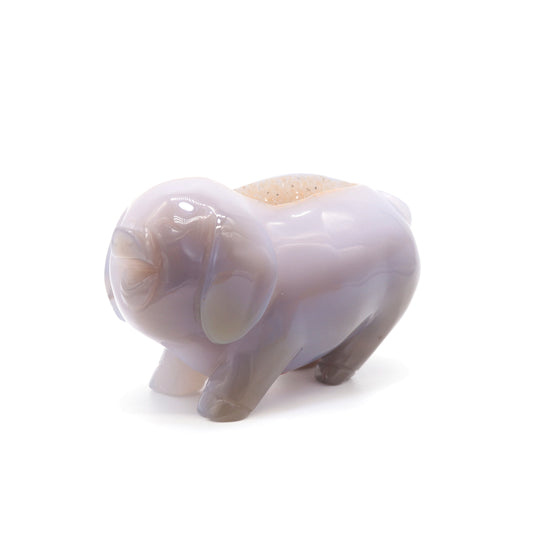 crystal pig sculpture