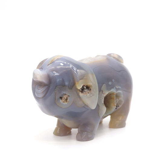 crystal pig sculpture