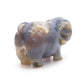 5" Hand Carved Druzy Agate Crystal Pig Figurine Quartz Healing