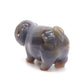 5" Hand Carved Druzy Agate Pig Statue Crystal Animal Carving Quartz Healing