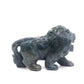 5" Hand Carved Moss Agate Lion Crystal Animal Statues Quartz Healing Decor Reiki