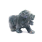 5" Hand Carved Moss Agate Lion Crystal Animal Statues Quartz Healing Decor Reiki