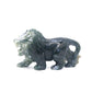 5.5" Hand Carved Moss Agate Lion Crystal Animal Statues Quartz Healing Decor Reiki