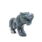 5" Hand Carved Moss Agate Tiger Crystal Animal Statues Quartz Healing Decor Reiki