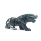 5" Hand Carved Moss Agate Tiger Crystal Animal Statues Quartz Healing Decor Reiki