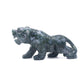 5.5" Hand Carved Moss Agate Tiger Crystal Animal Statues Quartz Healing Decor Reiki