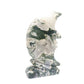 7" Hand Carved Moss Agate Moon Face Crystal Statues Quartz Healing Decor Reiki