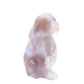 4" Hand Carved Druzy Agate Dog Figurine Crystal Puppy Carving Healing