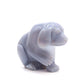 4" Hand Carved Druzy Agate Dog Figurine Crystal Puppy Carving Healing