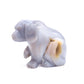 4" Hand Carved Druzy Agate Dog Figurine Crystal Puppy Carving Healing