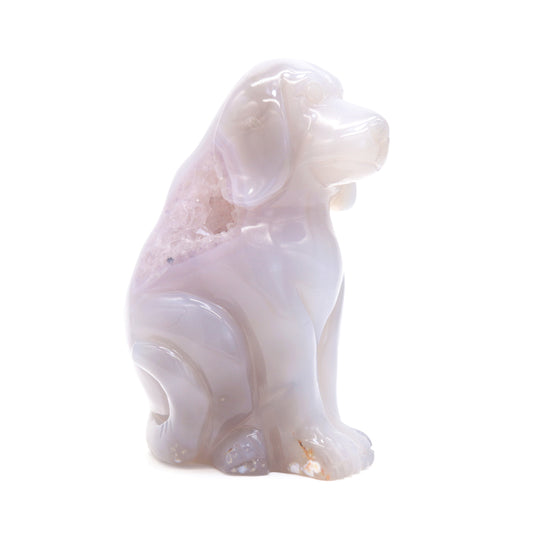 crystal dog sculpture