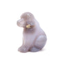 3" Hand Carved Druzy Agate Dog Figurine Crystal Puppy Carving Healing