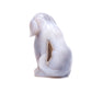 3.5" Hand Carved Druzy Agate Dog Figurine Crystal Puppy Carving Healing