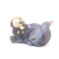 5" Hand Carved Flower Agate Dog Statue Crystal Puppy Carving Healing