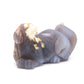 5" Hand Carved Flower Agate Dog Statue Crystal Puppy Carving Healing