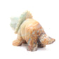 7.5" Natural Amazonite Dinosaur Caribbean Calcite Triceratops Figurine Crystal Healing Quartz Decor