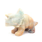 7.5" Natural Amazonite Dinosaur Caribbean Calcite Triceratops Figurine Crystal Healing Quartz Decor